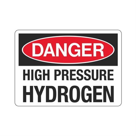 Danger Hydrogen (High Pressure) Sign